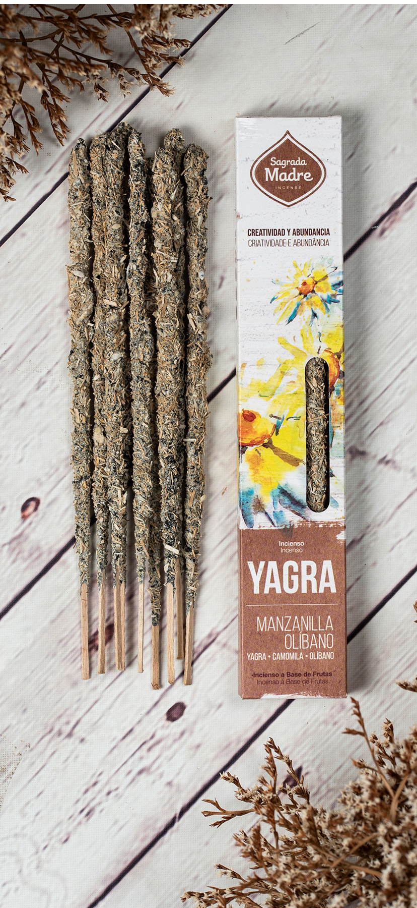 Encens en bâtons – Yagra, Camomille & Oliban