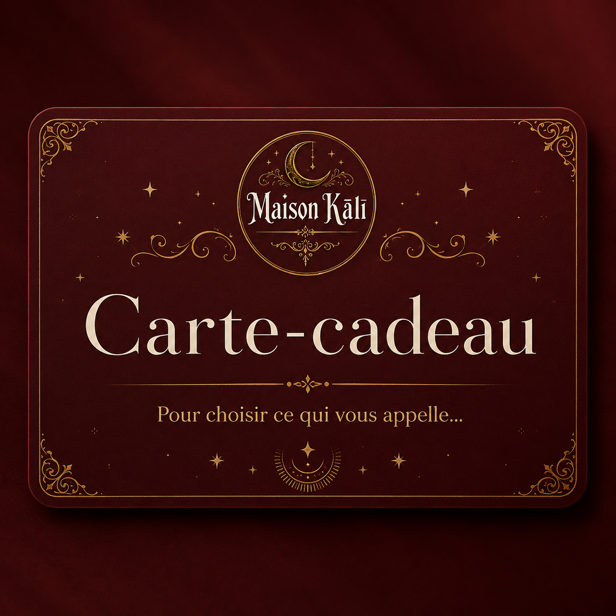 Carte Cadeau Maison Kālī