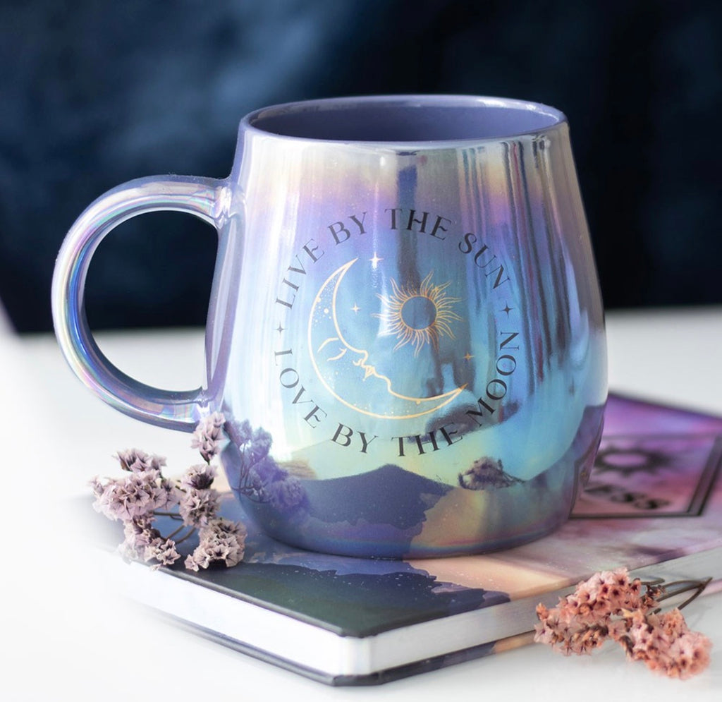 Curieux Mug « Vivre par le Soleil, Aimer par la Lune » – 500 ml