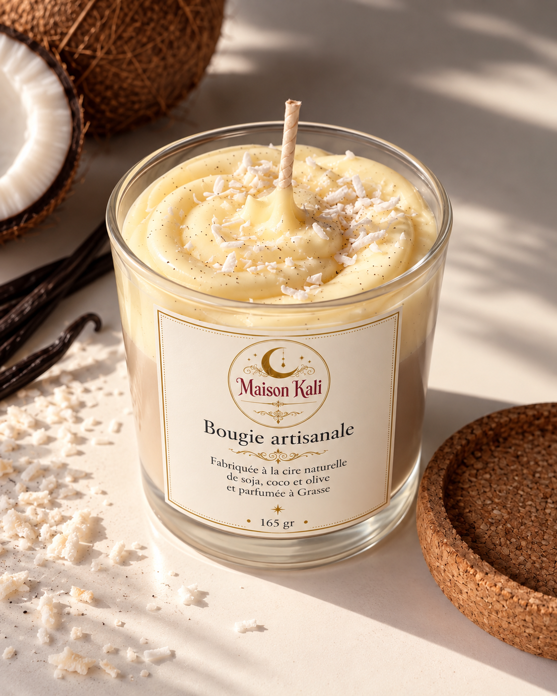Bougie artisanale – Monoï Vanillé