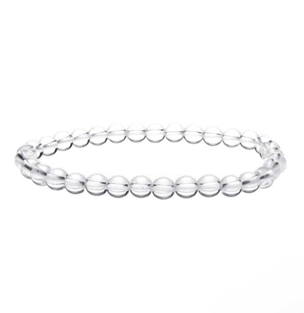 Bracelet Cristal de Roche perles 6mm