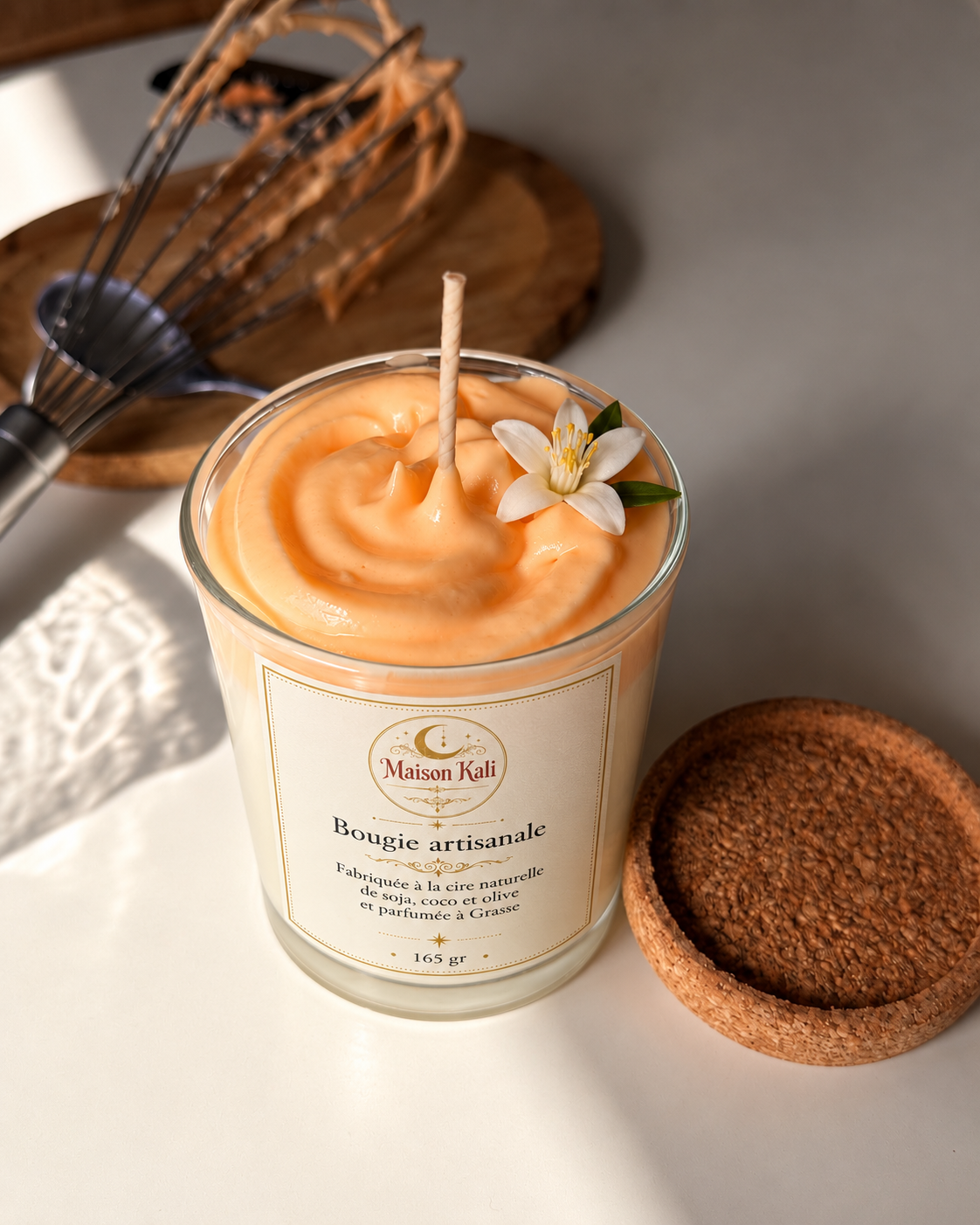 Bougie artisanale – Fleur d’Oranger